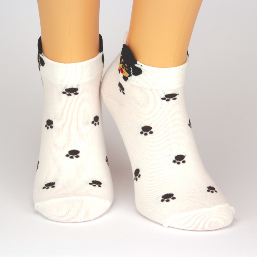 AnkleSocken Schneestapfen Hund Charaktoes