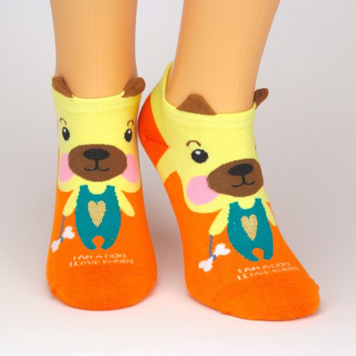 Socken Sneaker mit Hunde Charakter als Tiermotiv