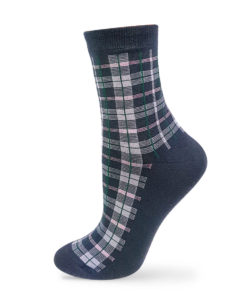 klassische karierte Socken in grau