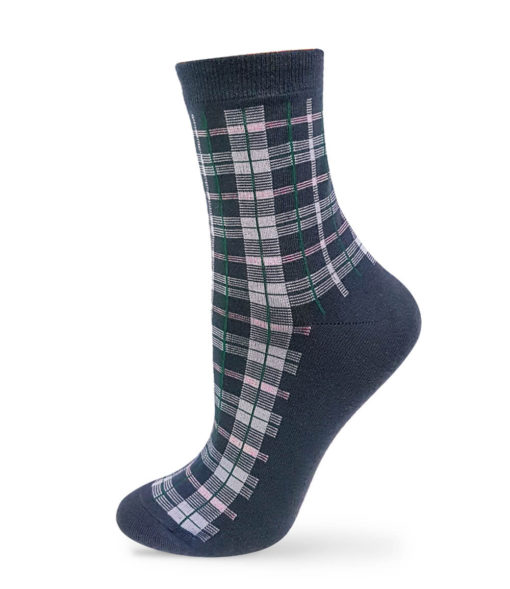 klassische karierte Socken in grau