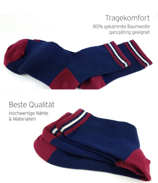 blaue Socken - Tragekomfort