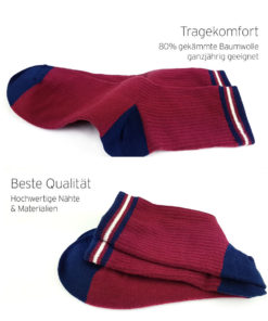 Tragekomfort rote Socken