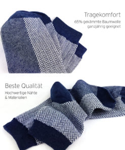 Qualität - Businesssocken blau