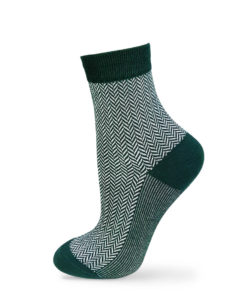 Jacquard-Socken grün