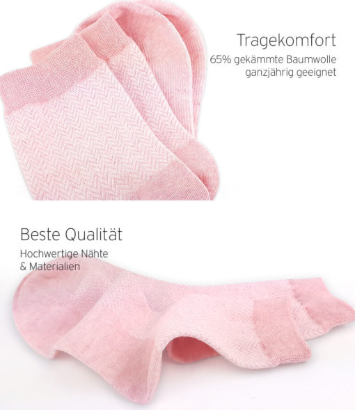 Qalitäts-Socken Jacquard Wellenmuster