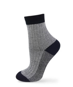 Jacquard Socken Business schwarz