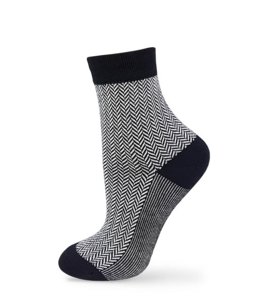 Jacquard Socken Business schwarz