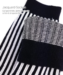 Business-Socken schwarz weiß