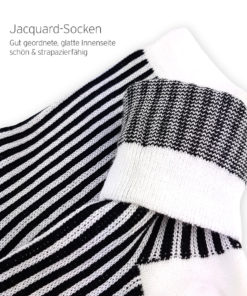 Jaquard-Socken Business weiß