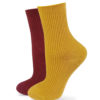 Socken Set gelb und rotbraun