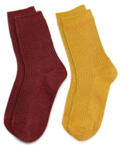 Set Socken gelb und rot