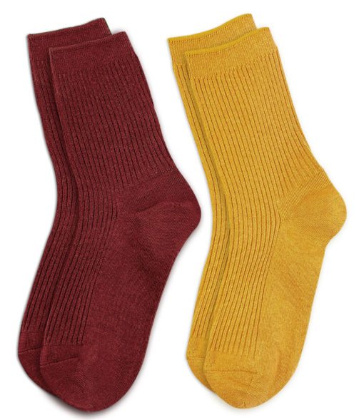 Set Socken gelb und rot