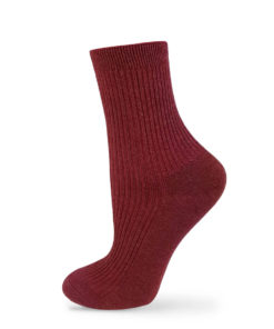 Socken rotbraun basic