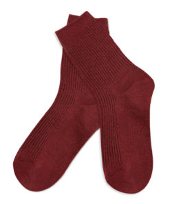 basic Socken rotbraun