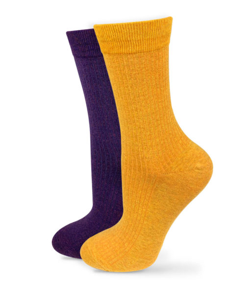Socken Set gelb und violett
