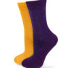 2er Set Socken gelb violett