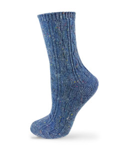 warme Socken blau