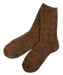 braune Wintersocken warm