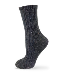 dunkelgraue Wintersocken