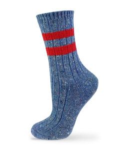 blaue warme Socken
