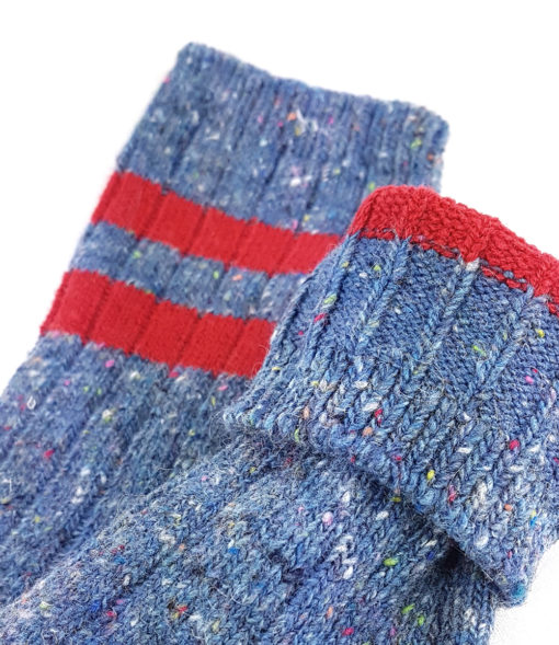 Füßlinge warme Socken blau