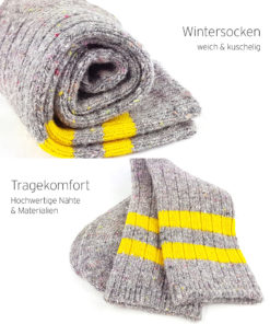 warme kuschelige Socken grau