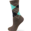 braune socken mit Karos warm