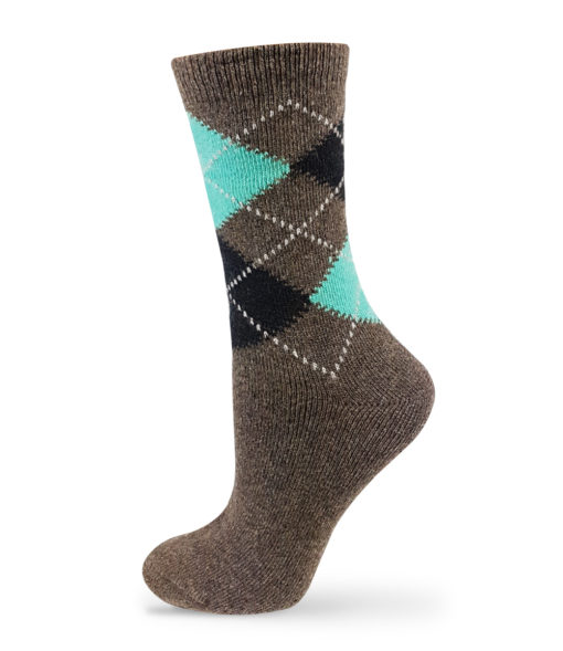 braune socken mit Karos warm