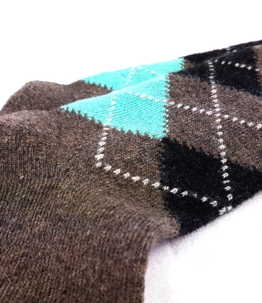 braune Socken warm detail