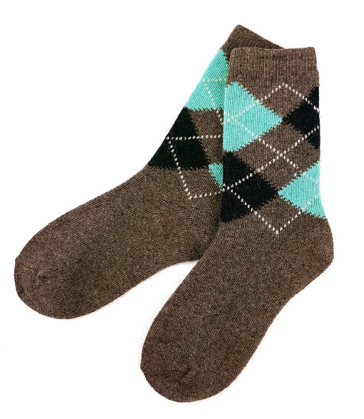 braune Socken warm