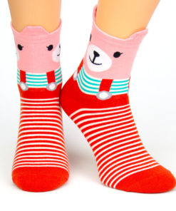 Socken rotes Bärchen