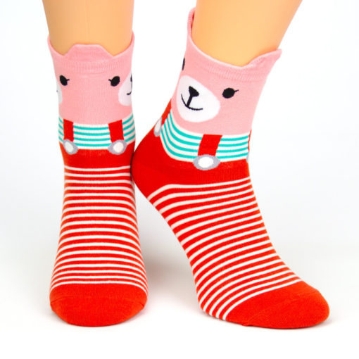 Socken rotes Bärchen