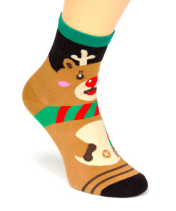 Socken Weihnachten Rudolf