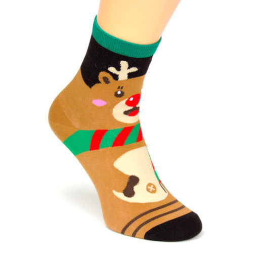 Socken Weihnachten Rudolf