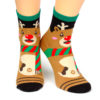 Motivsocken Weihnachten Rudolf