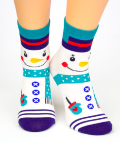 Socken mit Schneemann