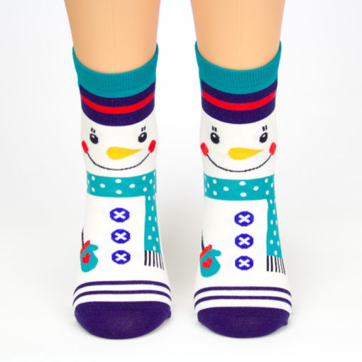 Motivsocken Schneemann