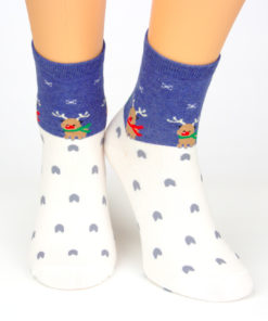 Motivsocken Weihnachten Rudolf