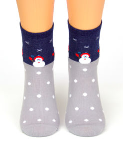 Schneemann Socken