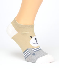 Bunte Socken mit Bär