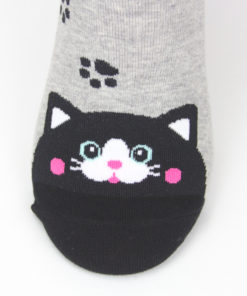 schwarze Katze Socken