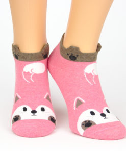 Sneaker Socken schwanzwedelnder Fuchs