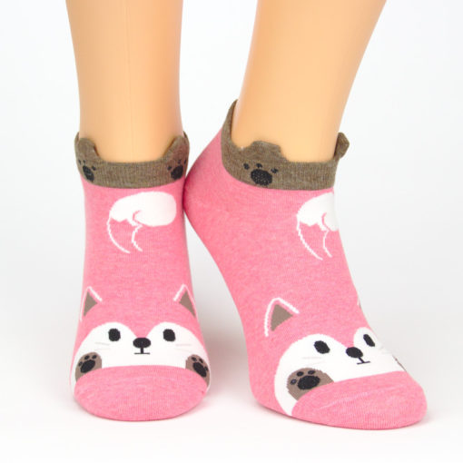 Sneaker Socken schwanzwedelnder Fuchs