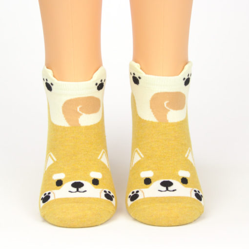 Schwanzwedelnder Hund Socken