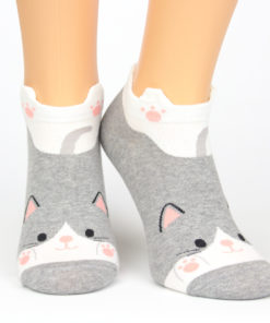 Sneaker Socken schwanzwedelnde Katze