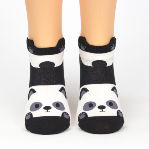 Socken schwanzwedelnder Panda