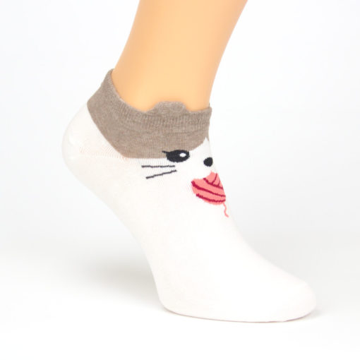 Wollknoll Katze Socken