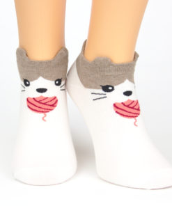 Sneaker Socken wollknoll Katze