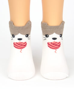 Katzen Socken Wollknoll