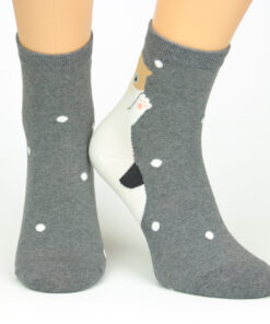 Socken gescheckte Katze